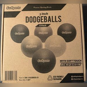 GoSports Inflatable Dodgeball - No Sting Balls - Includes Ball Pump & Mesh Bag